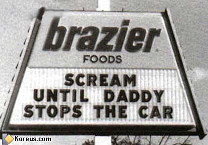 pancarte insolite pub brazier foods