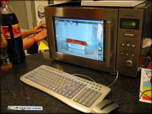 image fond ecran insolite micro ondes  moniteur