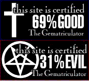 the gematriculator good or evil mal ou bien examine site mots clef