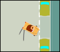 jeu flash les aventures de pépère rebelle dérapage garer voiture parking enerver