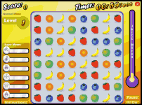 jeu flash réflexion logique fruit smash bubblet  humour insolite