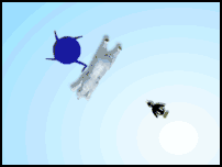jeu flash pingouin pinguin trou glace direction billard schleuder insolite