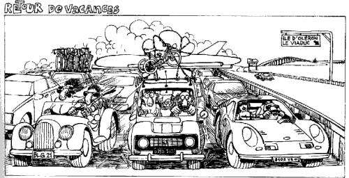 image bande dessinée édika retour de vacances humour insolite