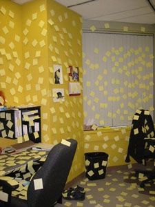 image postits vacherie blague au boulot bureau humour insolite