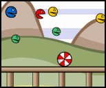 jeu flash kill the pacman en rebondissant avec un ballon humour insolite