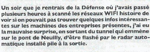 image humour hack hacking radar automatique La Défense pirate pirater insolite