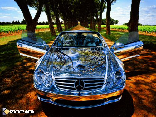 image voiture mercedes tuning riche humour insolite